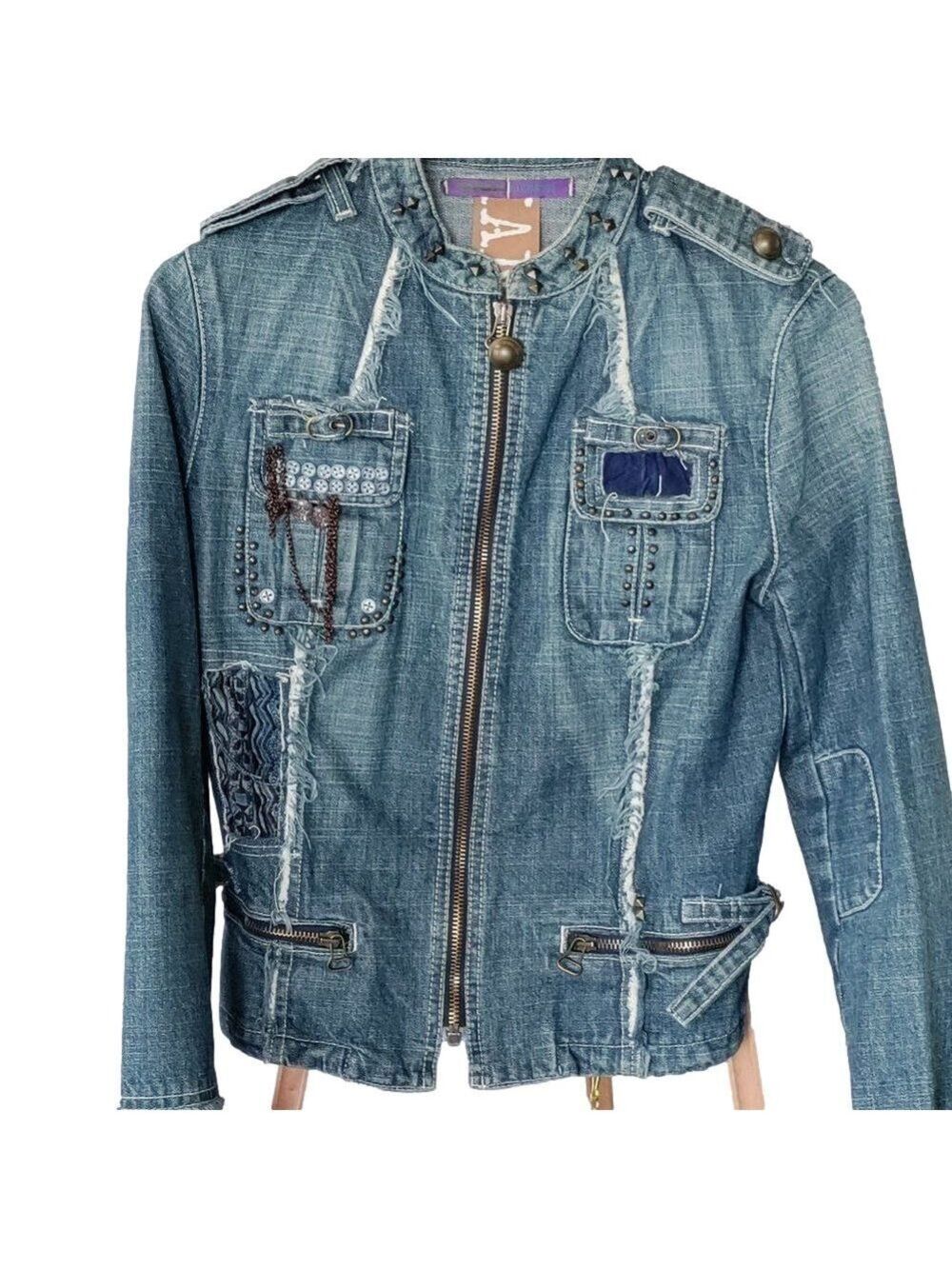 ITALIAN Designer Denim Jacket - Picture 1 of 3